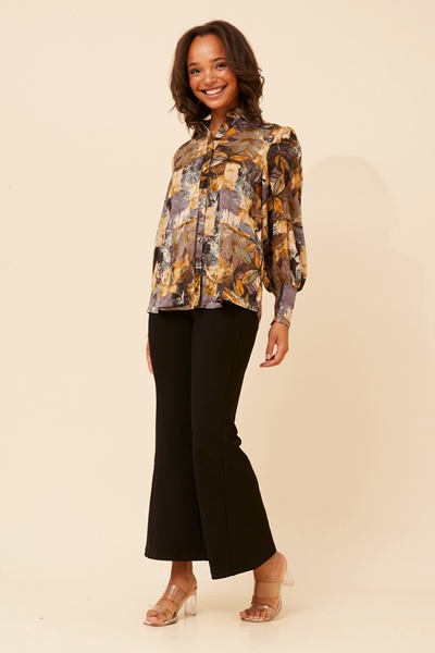 VELLE PATCHWORK PRINT SHIRT
