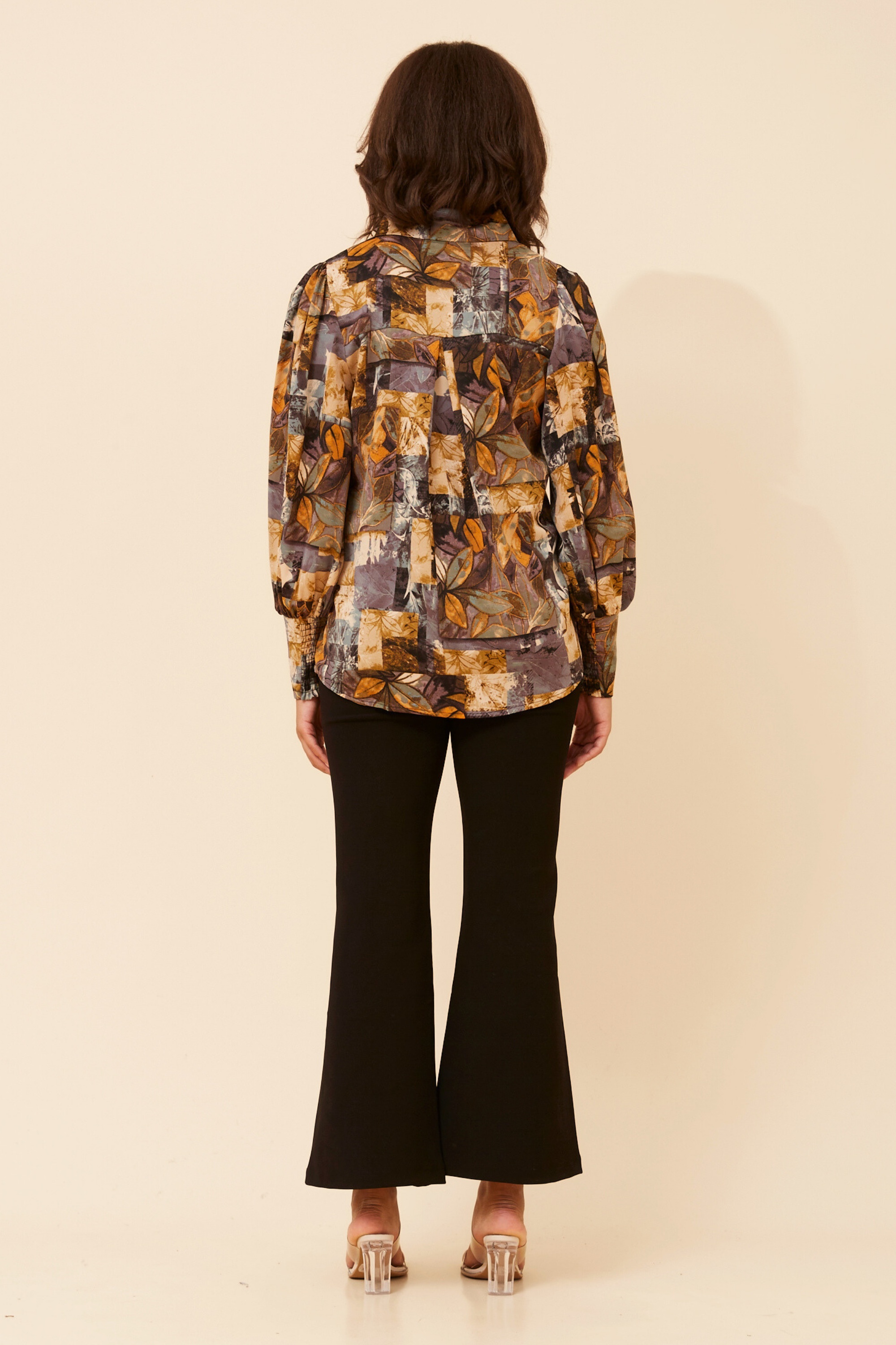 VELLE PATCHWORK PRINT SHIRT