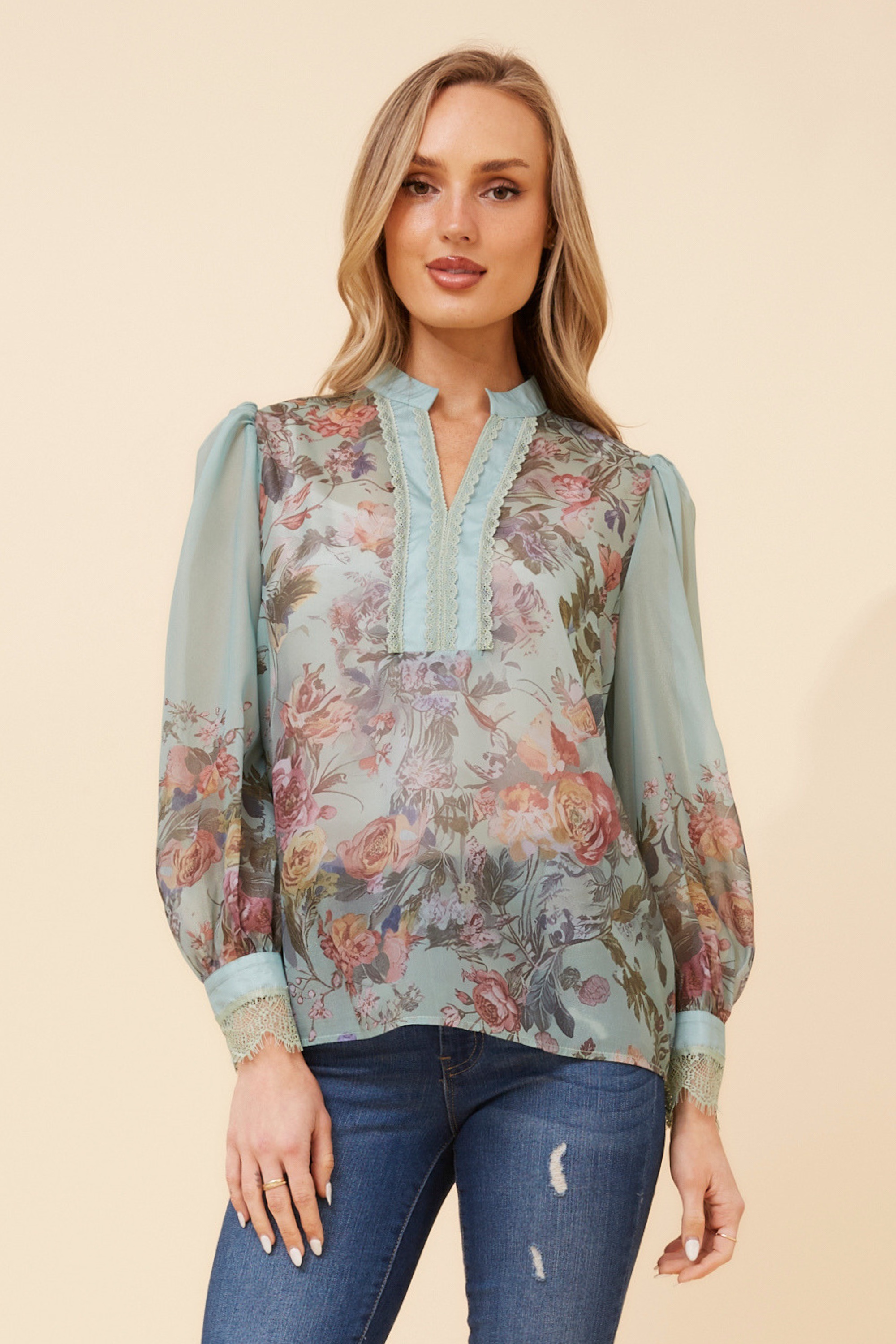 VENEZIA FLORAL PRINT BLOUSE