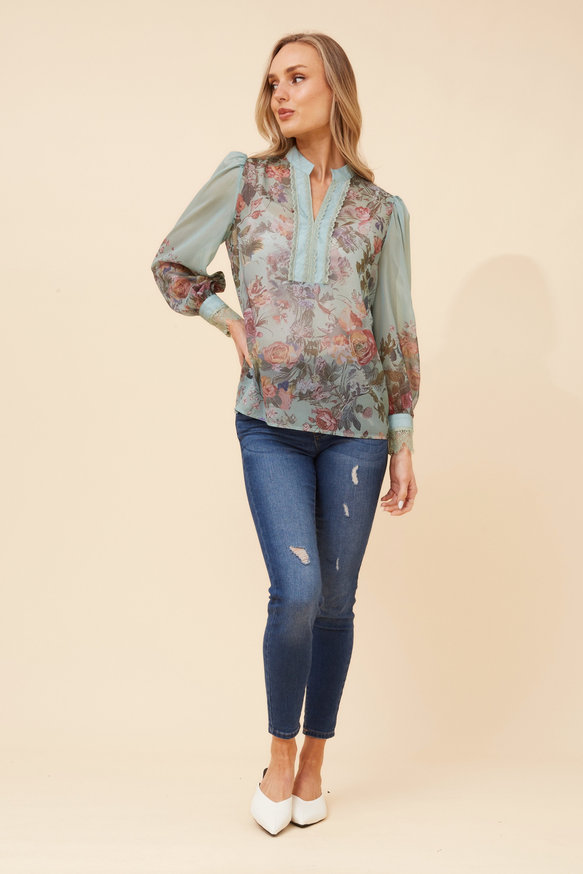 VENEZIA FLORAL PRINT BLOUSE
