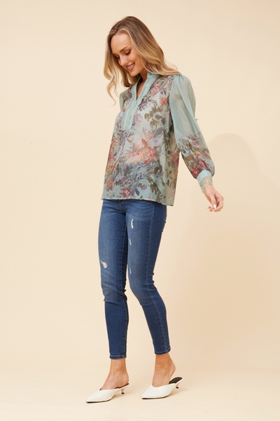 VENEZIA FLORAL PRINT BLOUSE