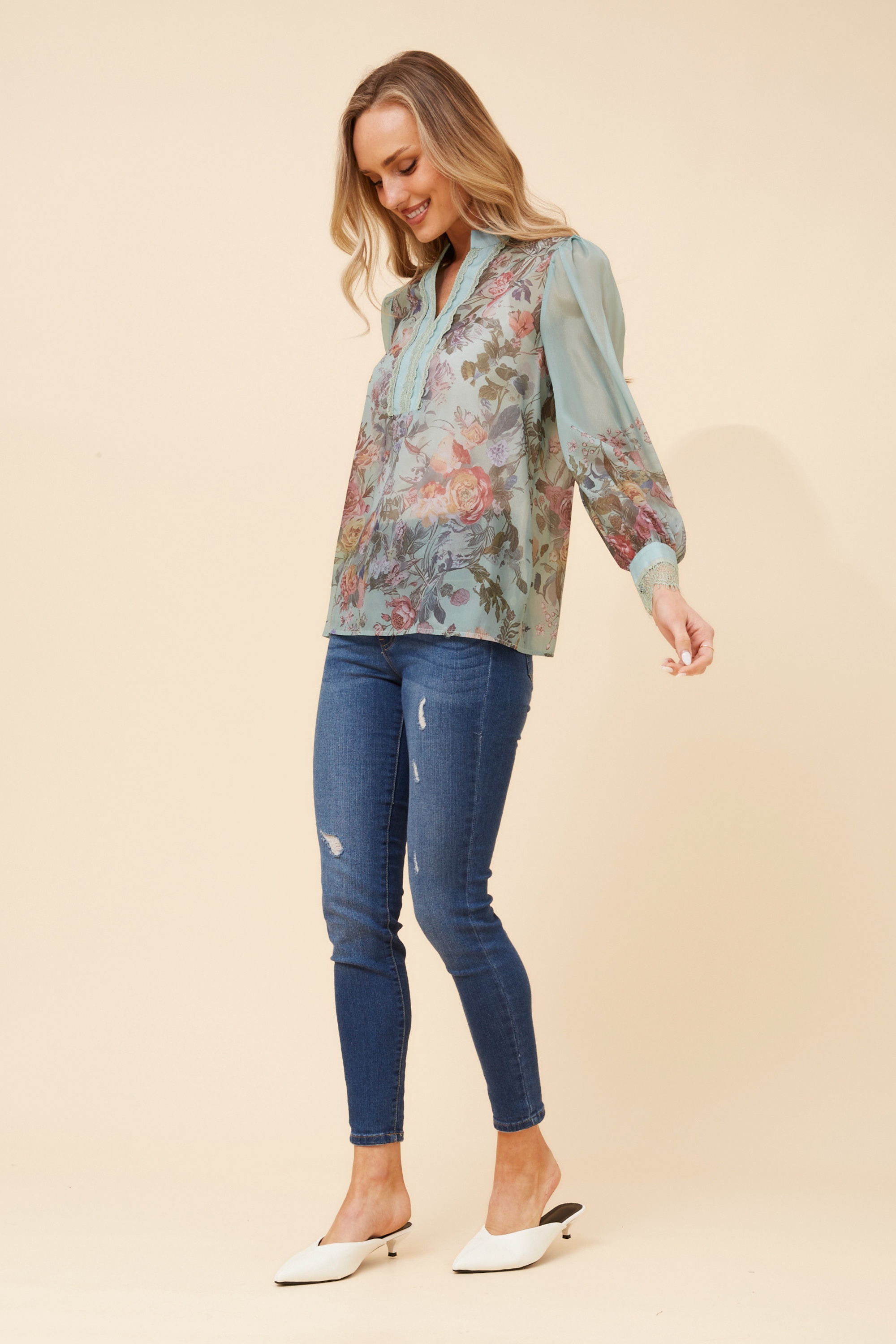 VENEZIA FLORAL PRINT BLOUSE