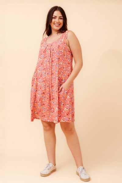 VENICE FLORAL SHORT DRESS