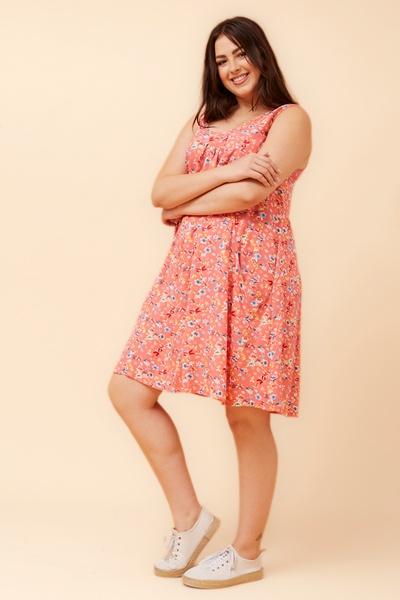 VENICE FLORAL SHORT DRESS