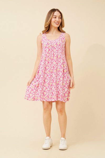 VENICE FLORAL SHORT DRESS