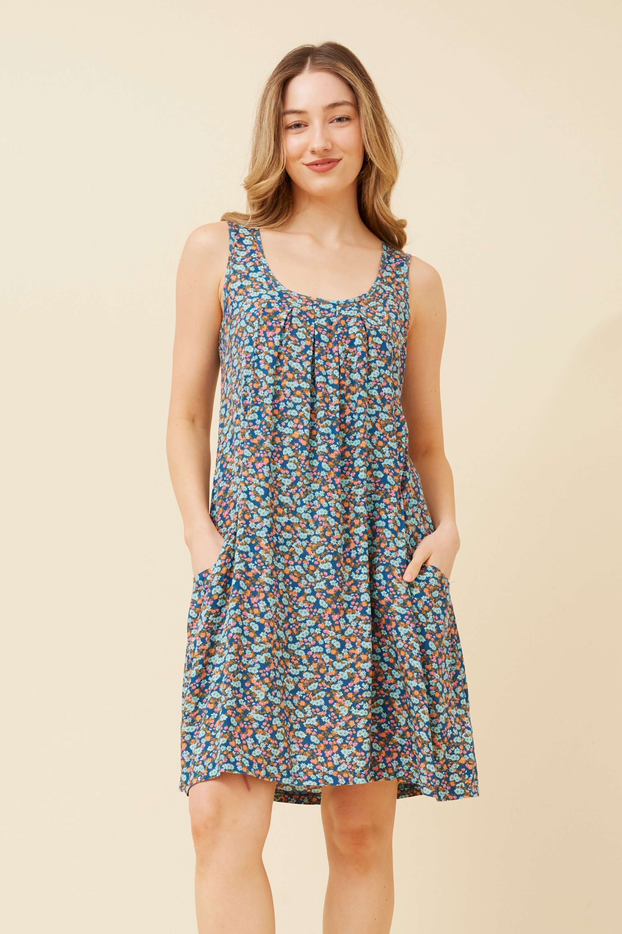 VENICE FLORAL SHORT DRESS