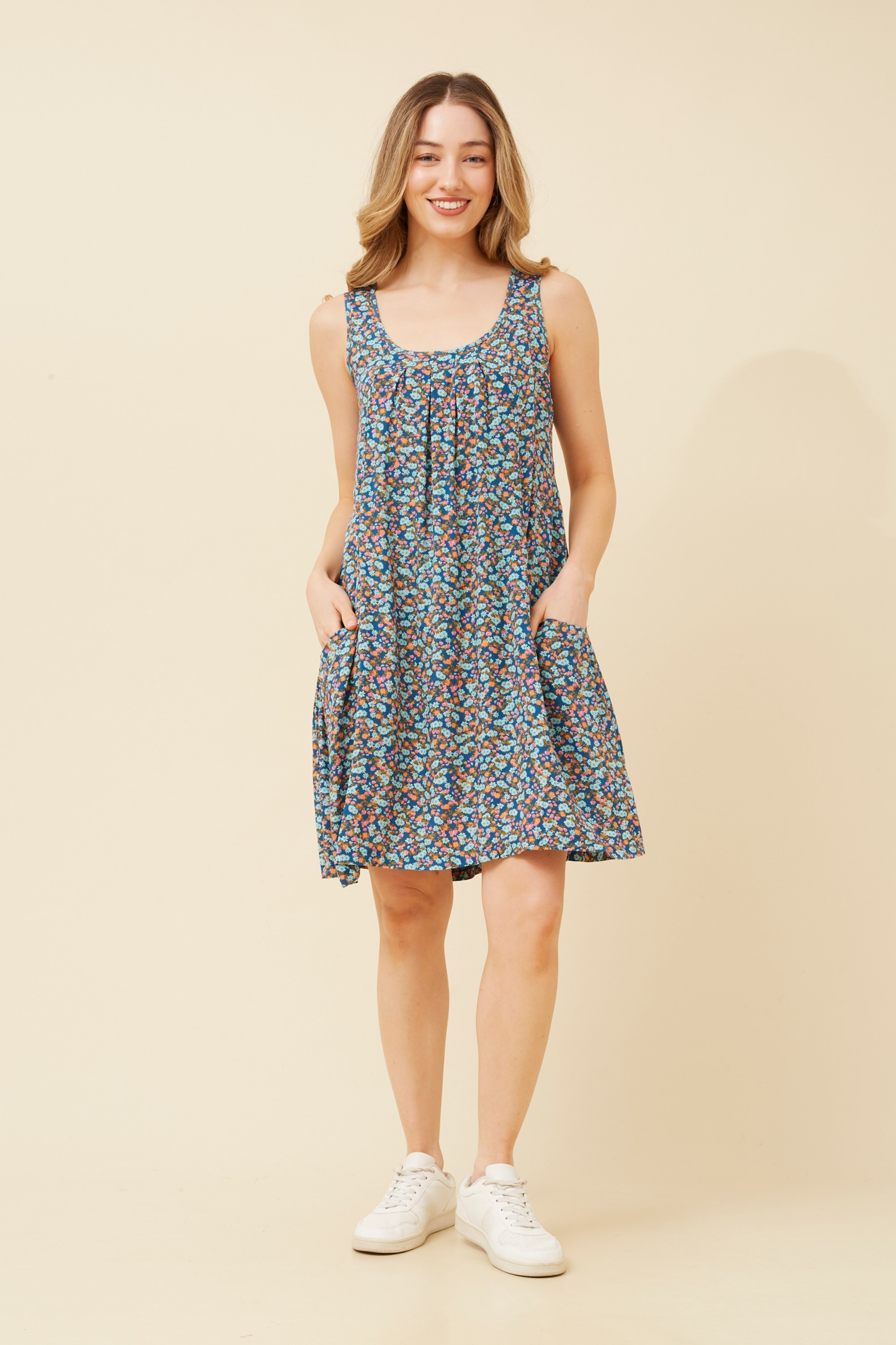 VENICE FLORAL SHORT DRESS