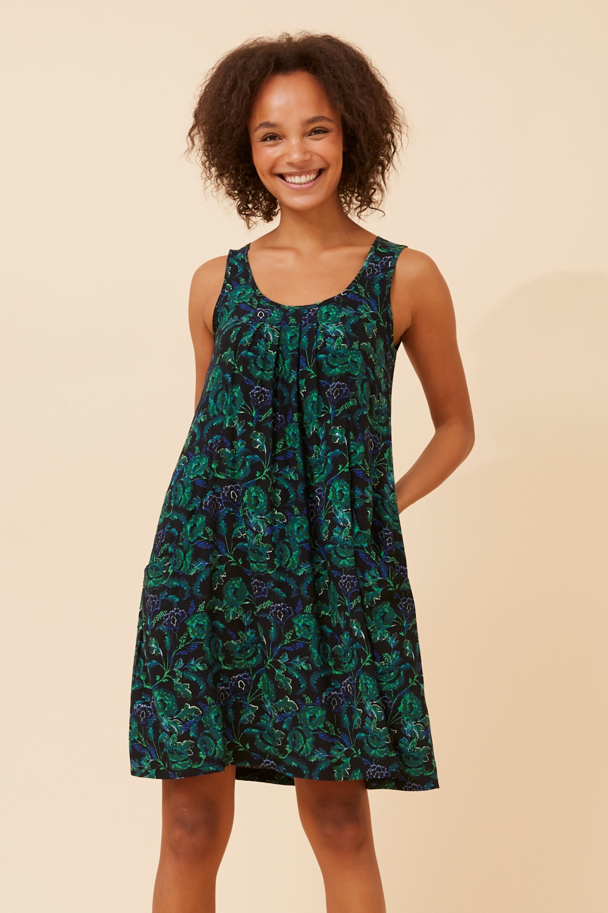 VENICE FLORAL SHORT DRESS