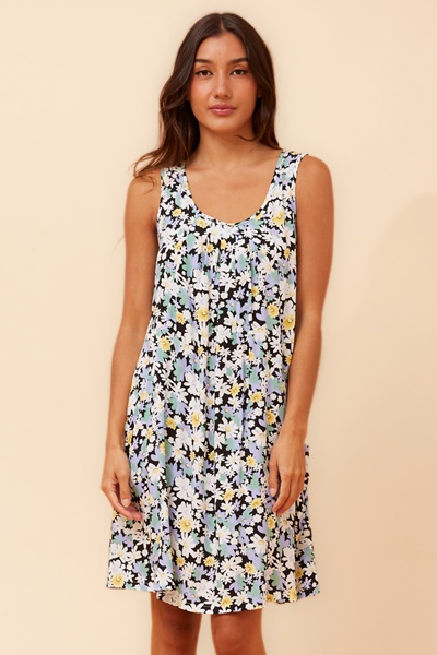 VENICE FLORAL SHORT DRESS