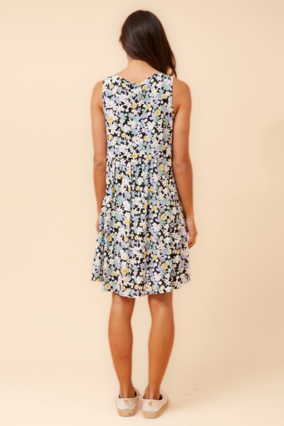 VENICE FLORAL SHORT DRESS