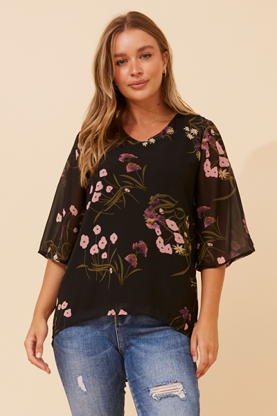 VERNA FLORAL PRINT BLOUSE