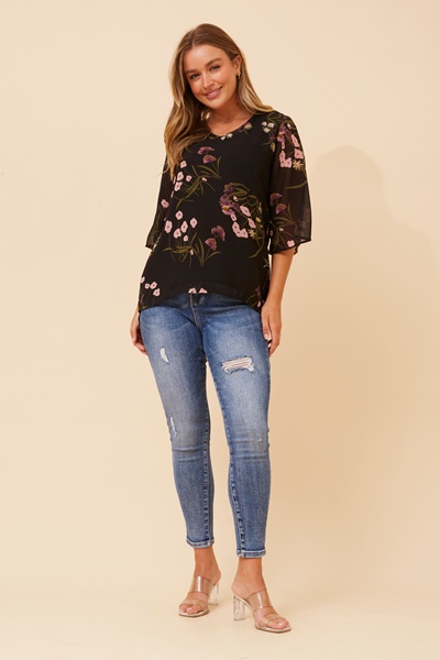 VERNA FLORAL PRINT BLOUSE