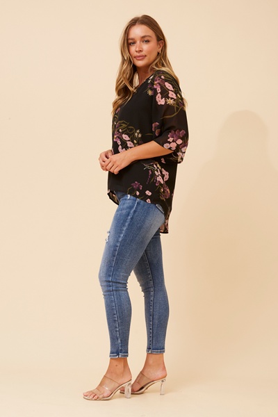 VERNA FLORAL PRINT BLOUSE