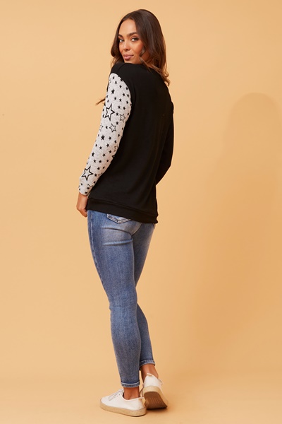 VESNA STAR PRINT TOP