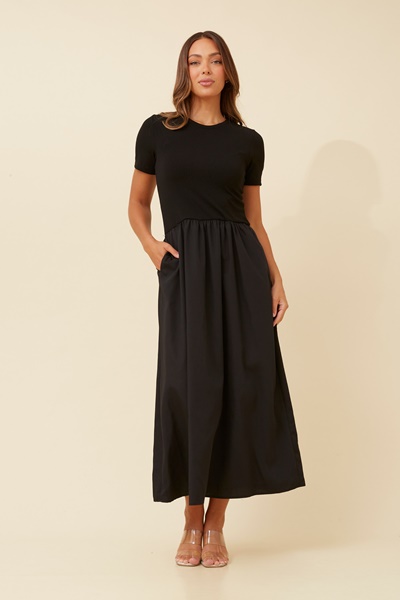 VIC T-SHIRT FIT AND FLARE DRESS