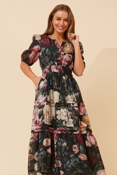 VIENNE FLORAL MAXI DRESS