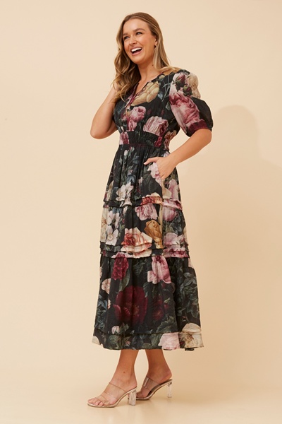 VIENNE FLORAL MAXI DRESS