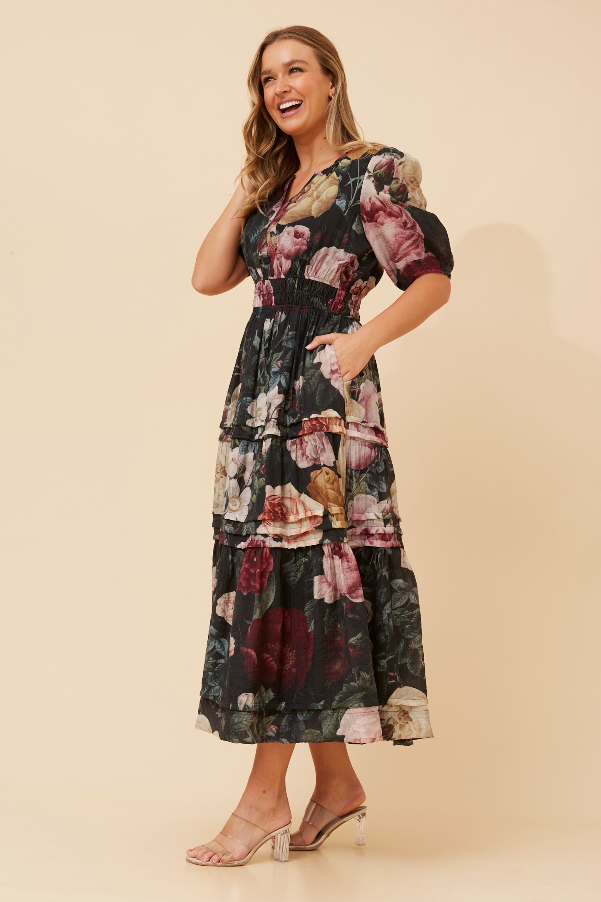 VIENNE FLORAL MAXI DRESS
