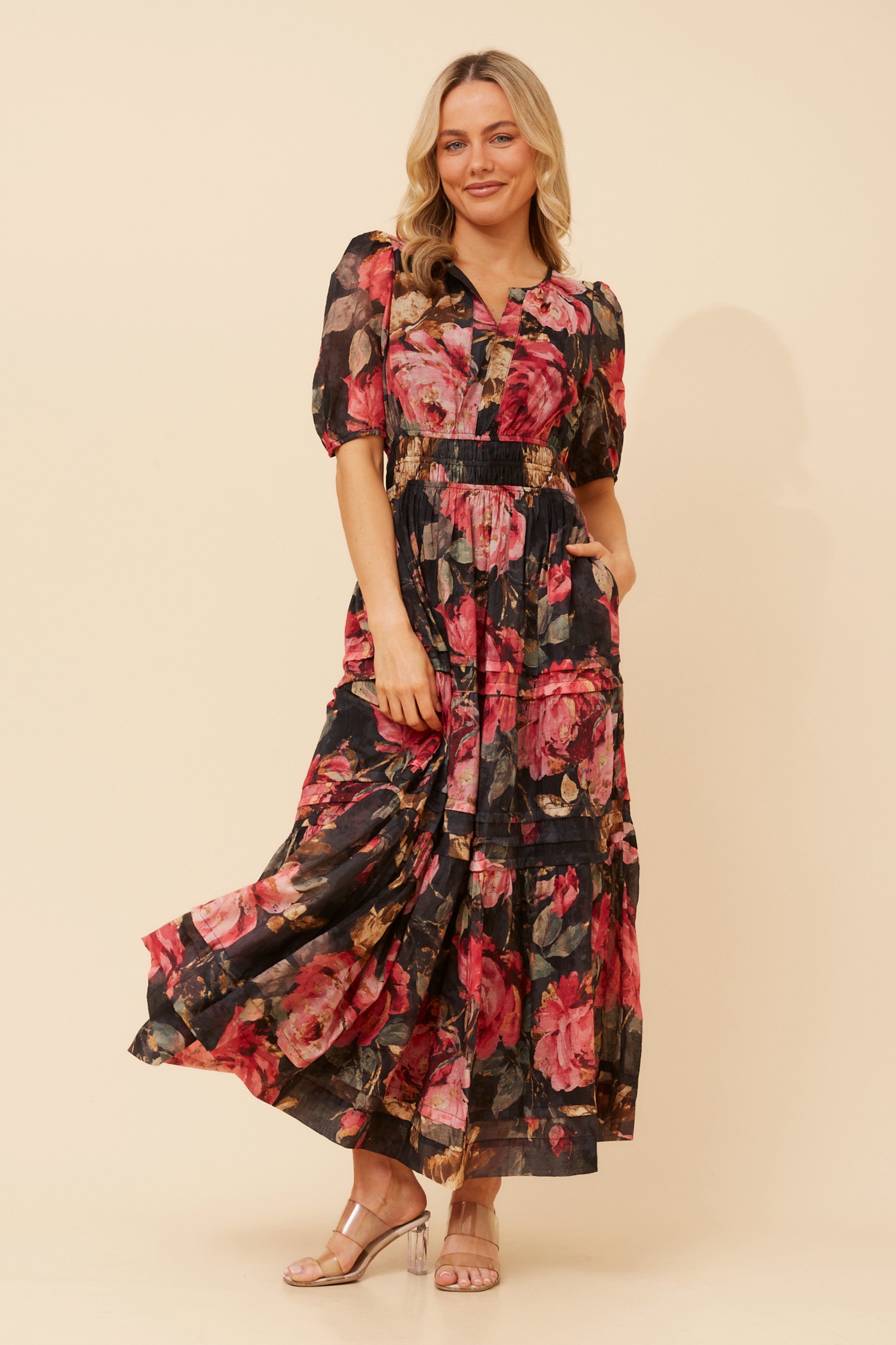 VIENNE FLORAL MAXI DRESS