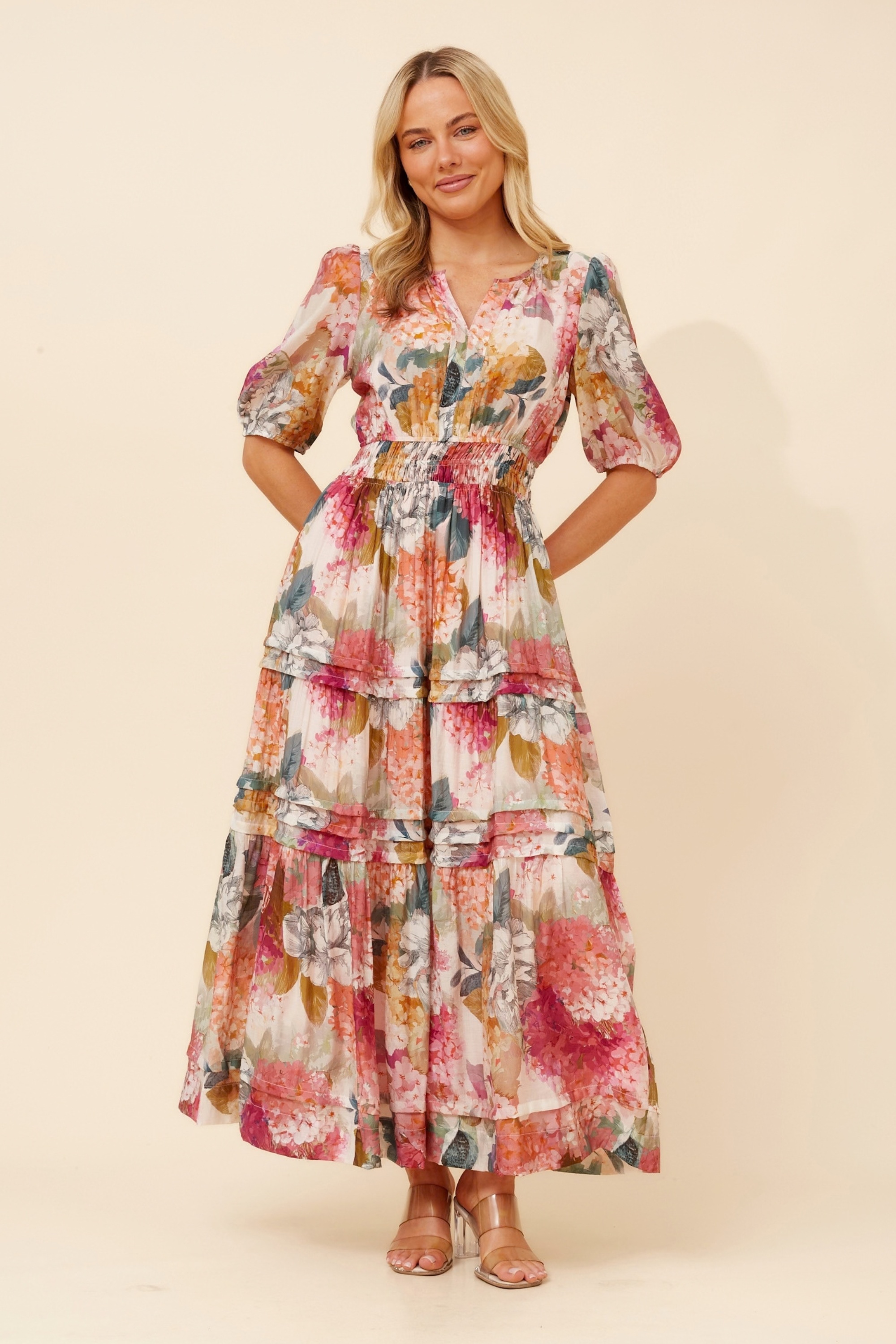 VIENNE FLORAL MAXI DRESS