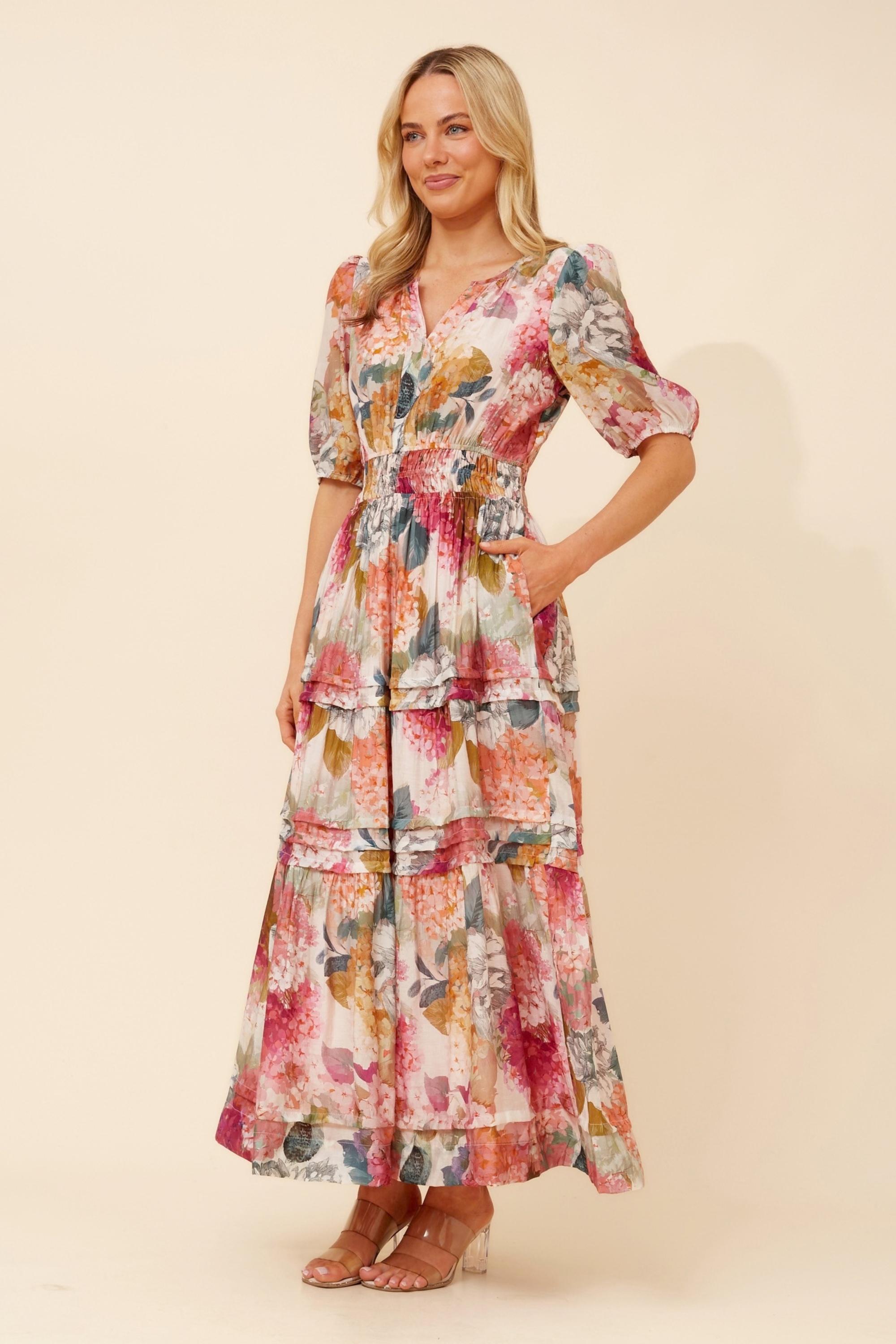 VIENNE FLORAL MAXI DRESS