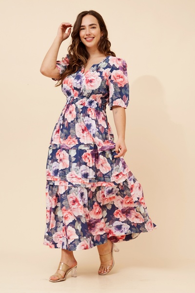 VIENNE FLORAL MAXI DRESS