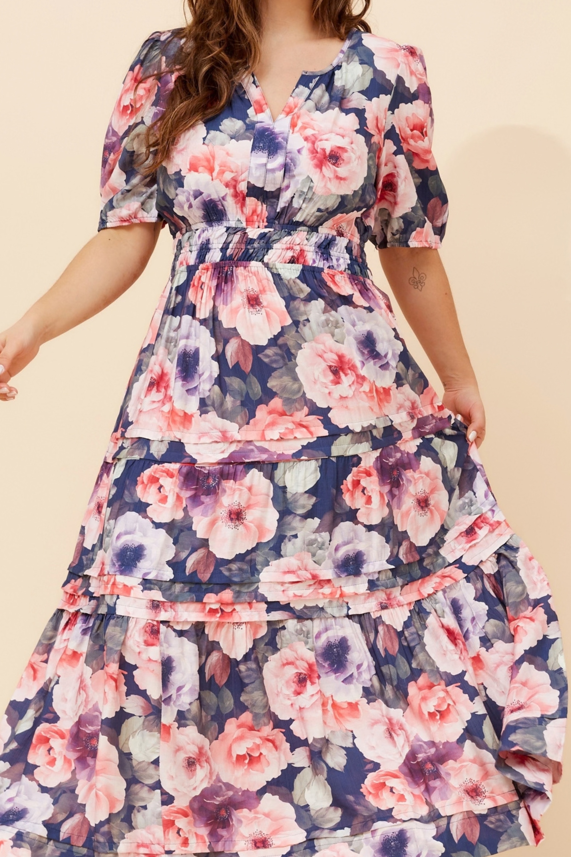 VIENNE FLORAL MAXI DRESS