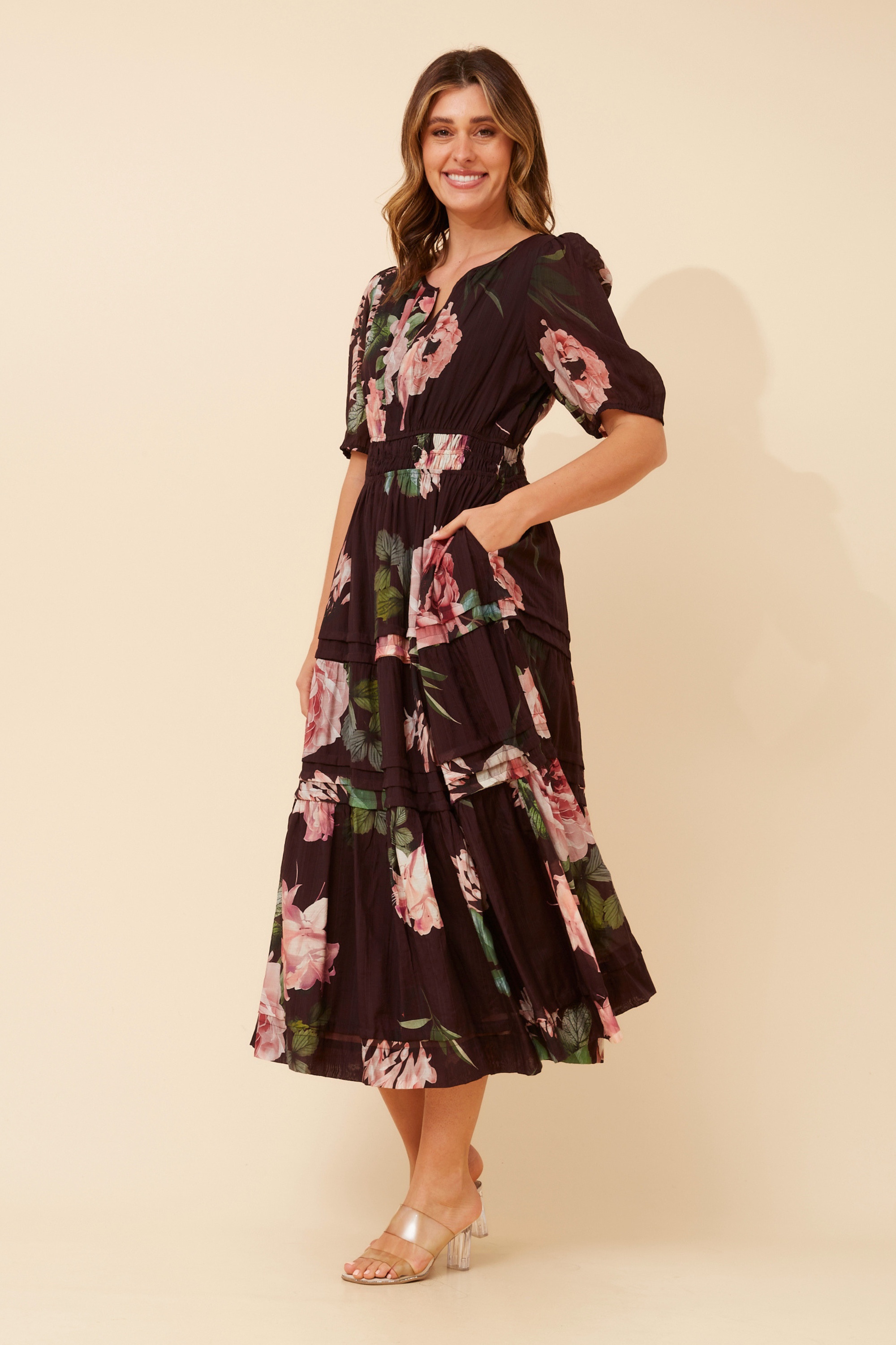 VIENNE FLORAL MAXI DRESS
