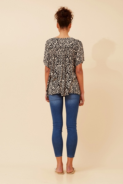 VIMALA ABSTRACT PRINT TOP