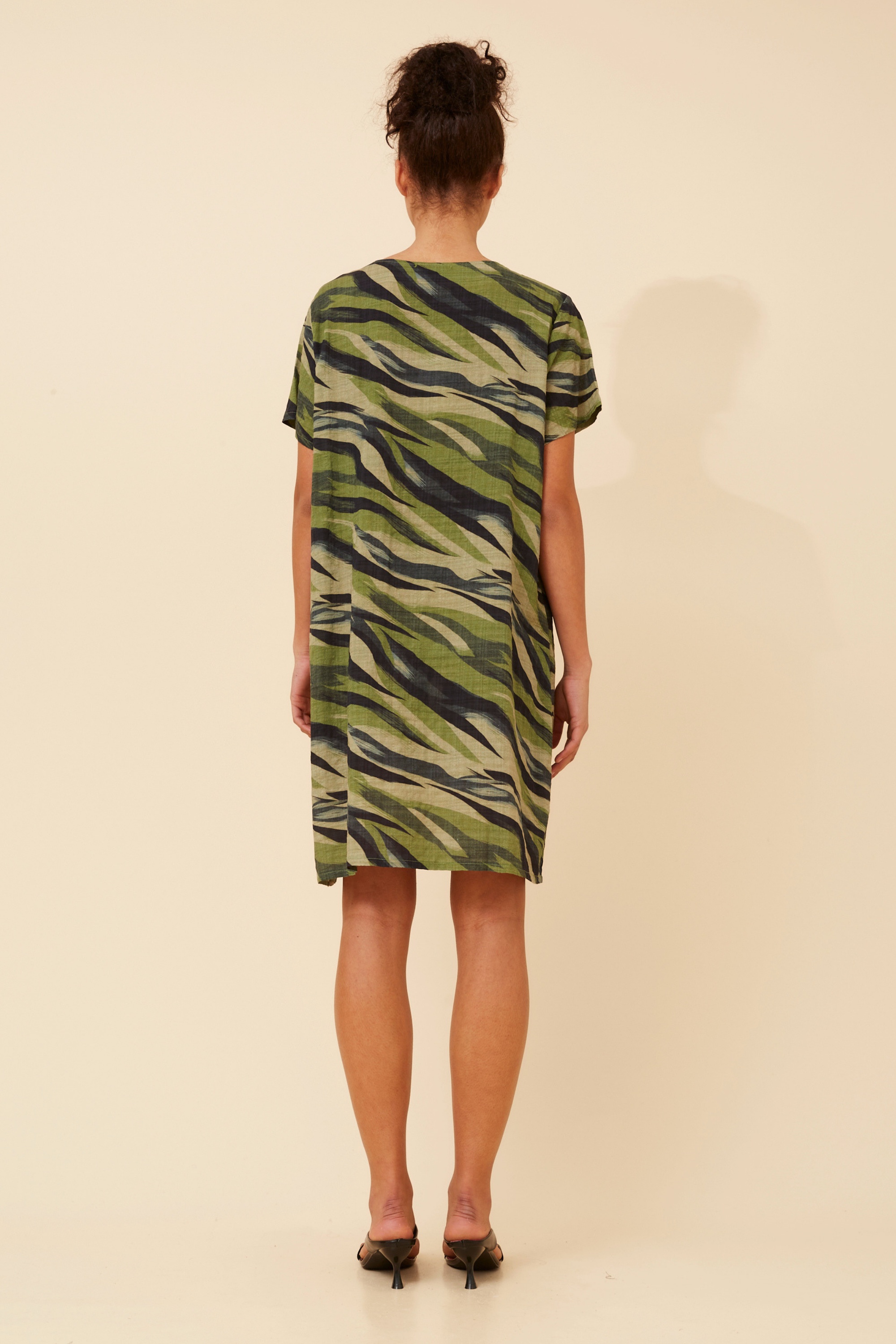VINE ABSTRACT PRINT DRESS