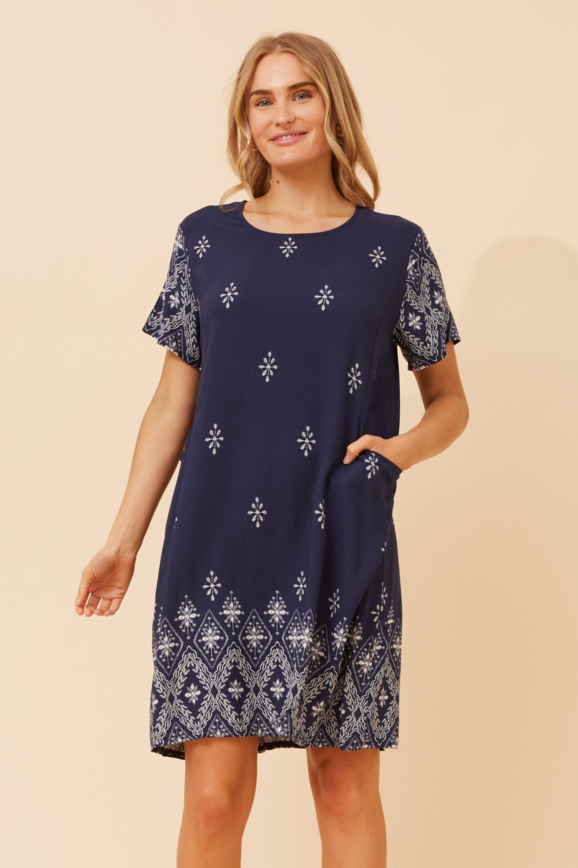VINE BOTANICAL SHIFT DRESS