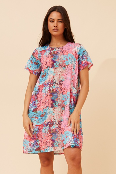 VINE BOTANICAL SHIFT DRESS