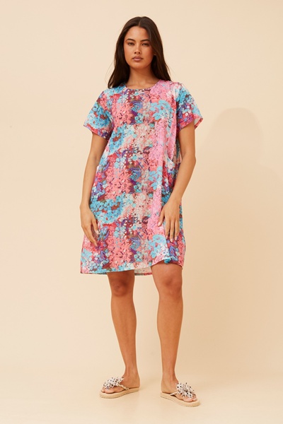 VINE BOTANICAL SHIFT DRESS