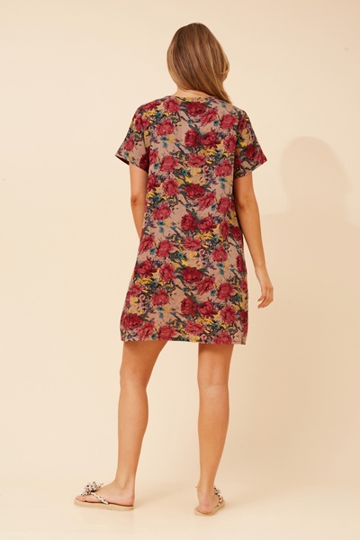 VINE FLORAL DRESS