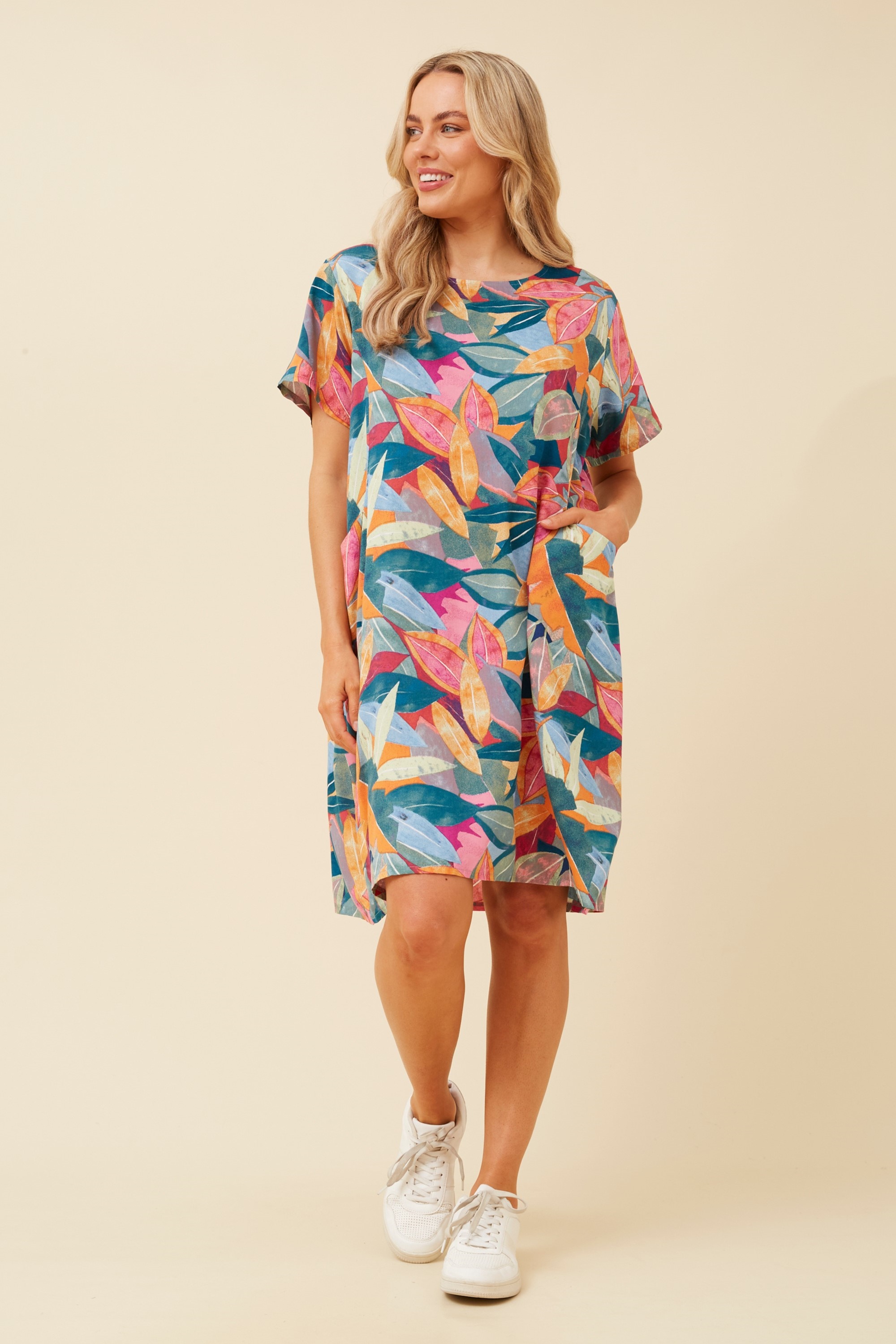 VINE LEAF PRINT DRESS