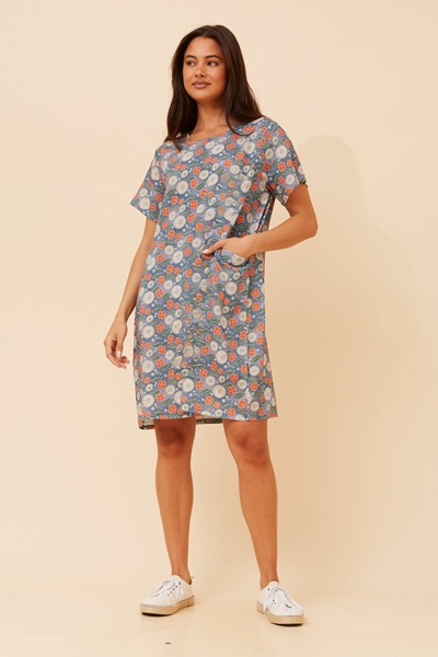 VINE LEAF PRINT DRESS