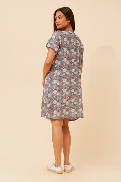 VINE LEAF PRINT DRESS