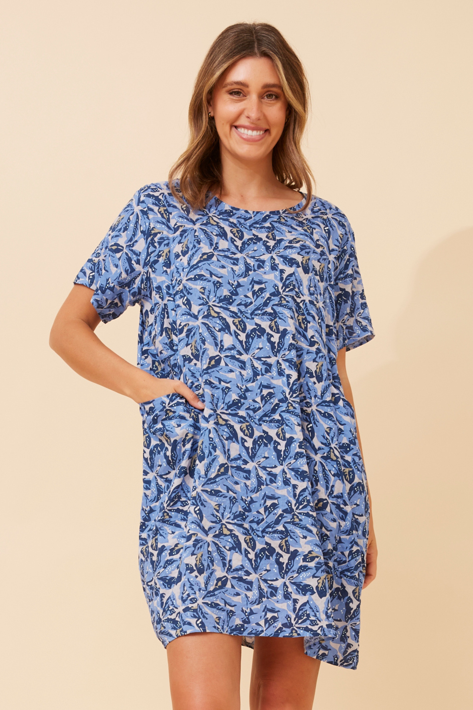 VINE LEAF PRINT DRESS