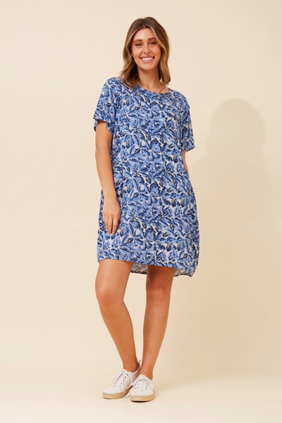 VINE LEAF PRINT DRESS