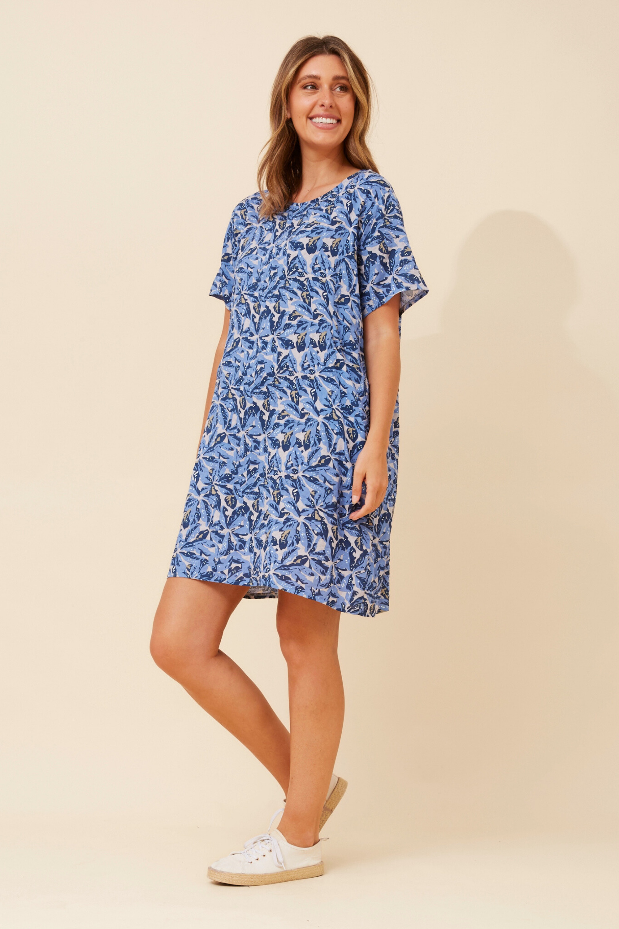 VINE LEAF PRINT DRESS
