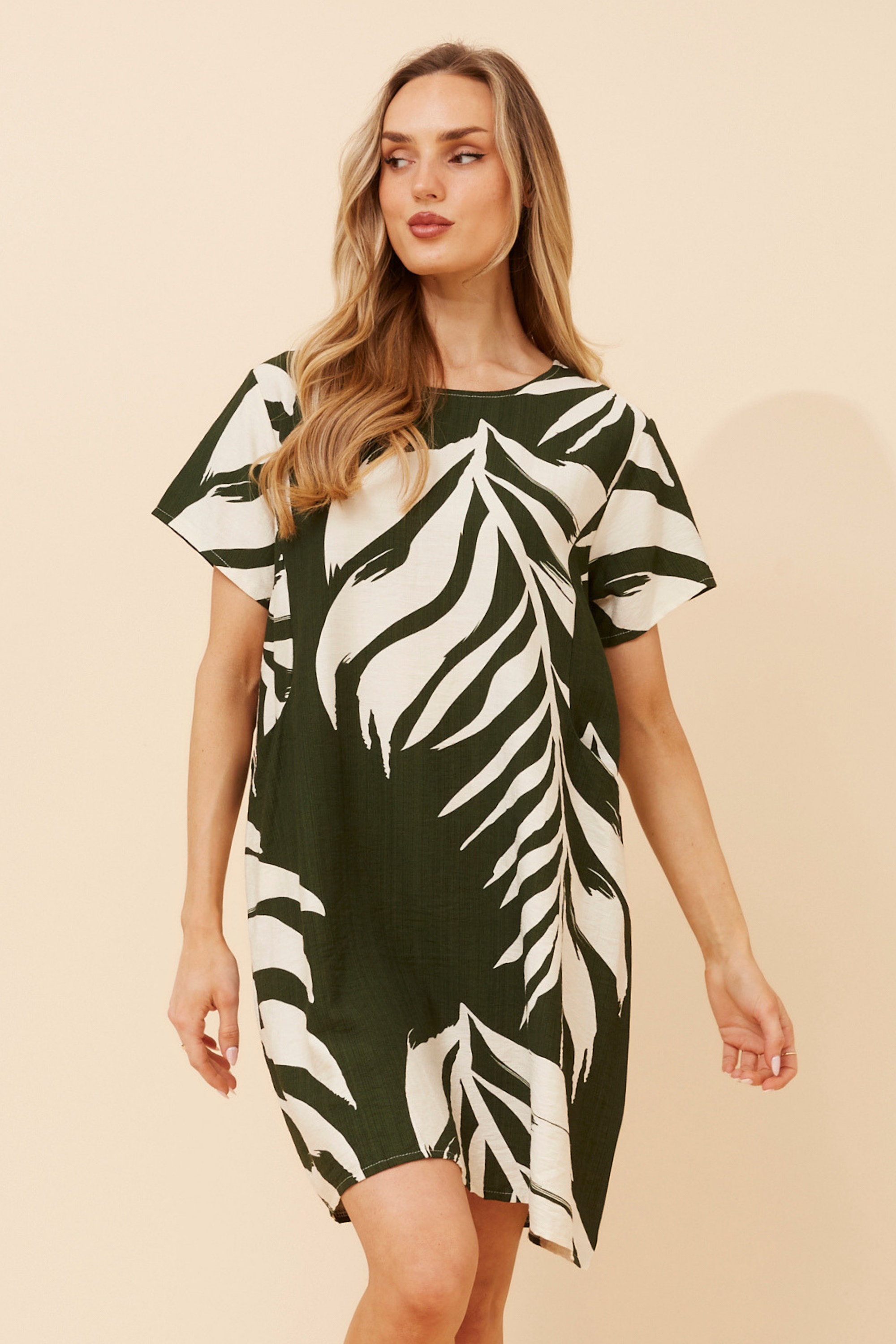 VINE LEAF PRINT DRESS