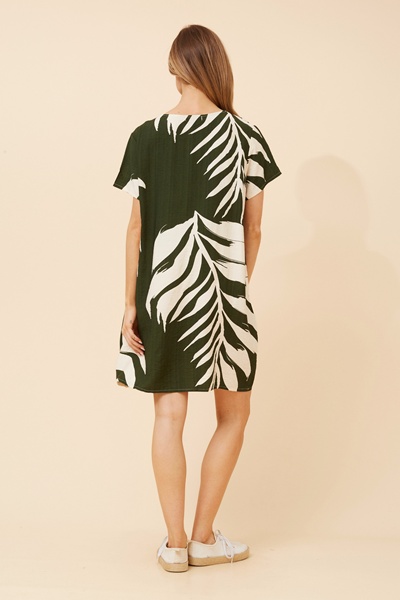 VINE LEAF PRINT DRESS