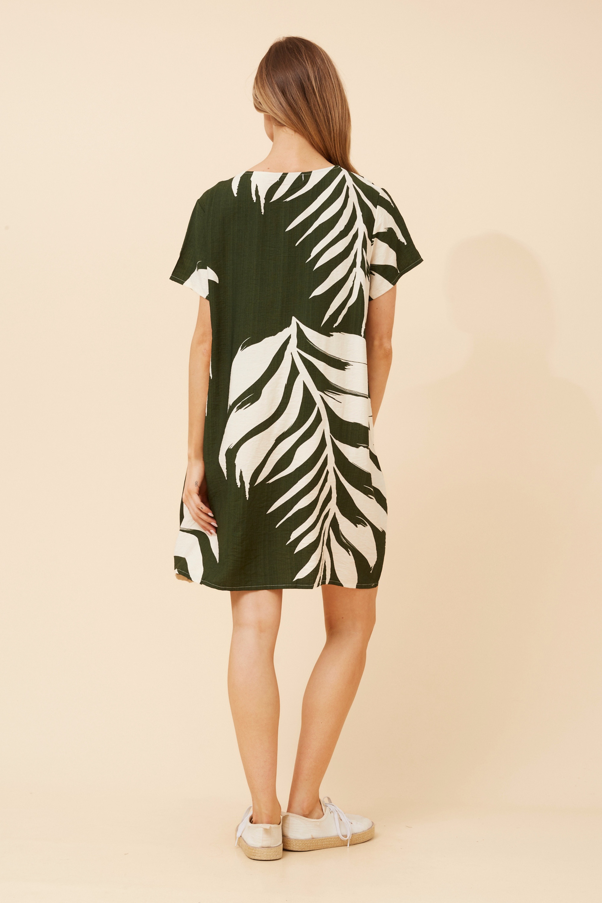 VINE LEAF PRINT DRESS