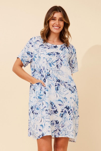 VINE LEAF PRINT DRESS