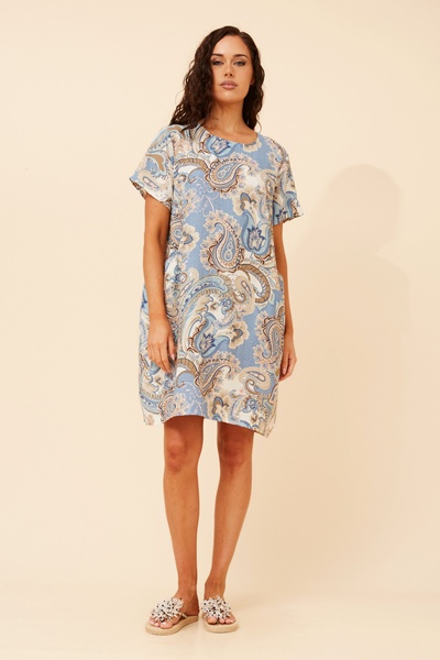 VINE PAISLEY PRINT DRESS