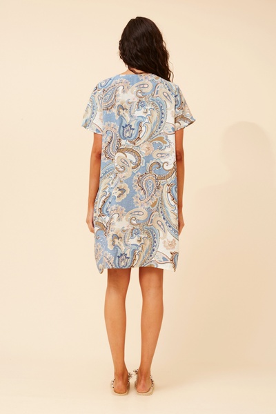 VINE PAISLEY PRINT DRESS
