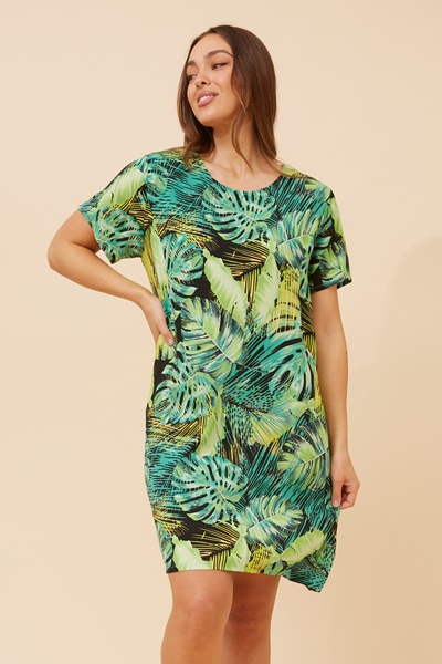 VINE TROPICAL SHIFT DRESS