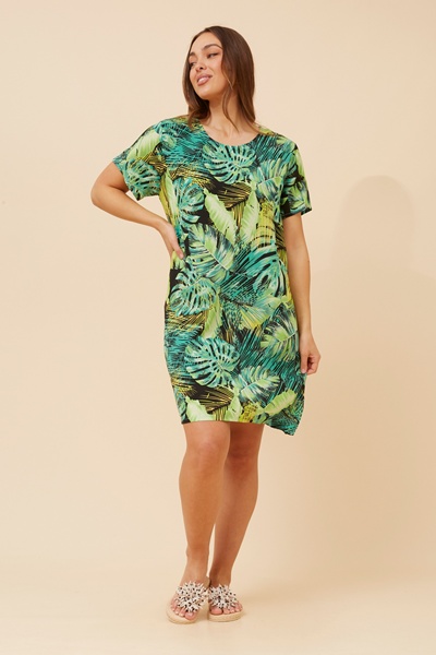 VINE TROPICAL SHIFT DRESS