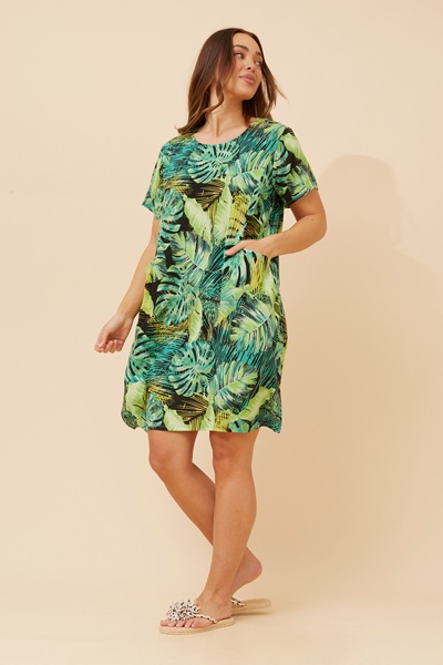 VINE TROPICAL SHIFT DRESS