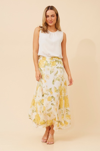 VIOLETTE LEMON PRINT SKIRT